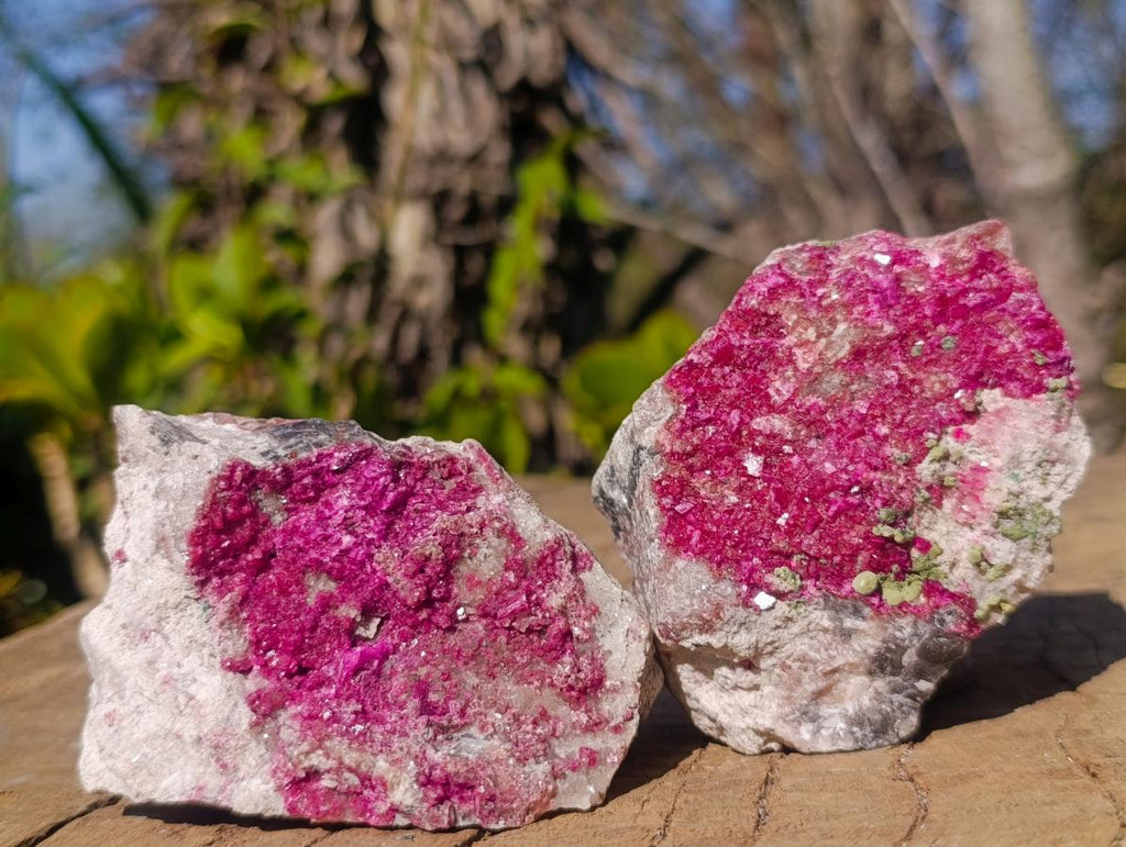 Natural Salrose Cobaltoan Dolomite Specimens x 6 From Kakanda, Congo - Toprock Gemstones and Minerals 