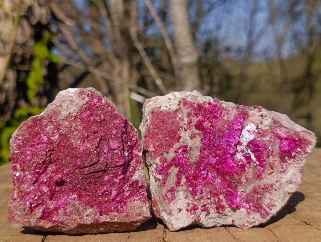 Natural Salrose Cobaltoan Dolomite Specimens x 6 From Kakanda, Congo - Toprock Gemstones and Minerals 