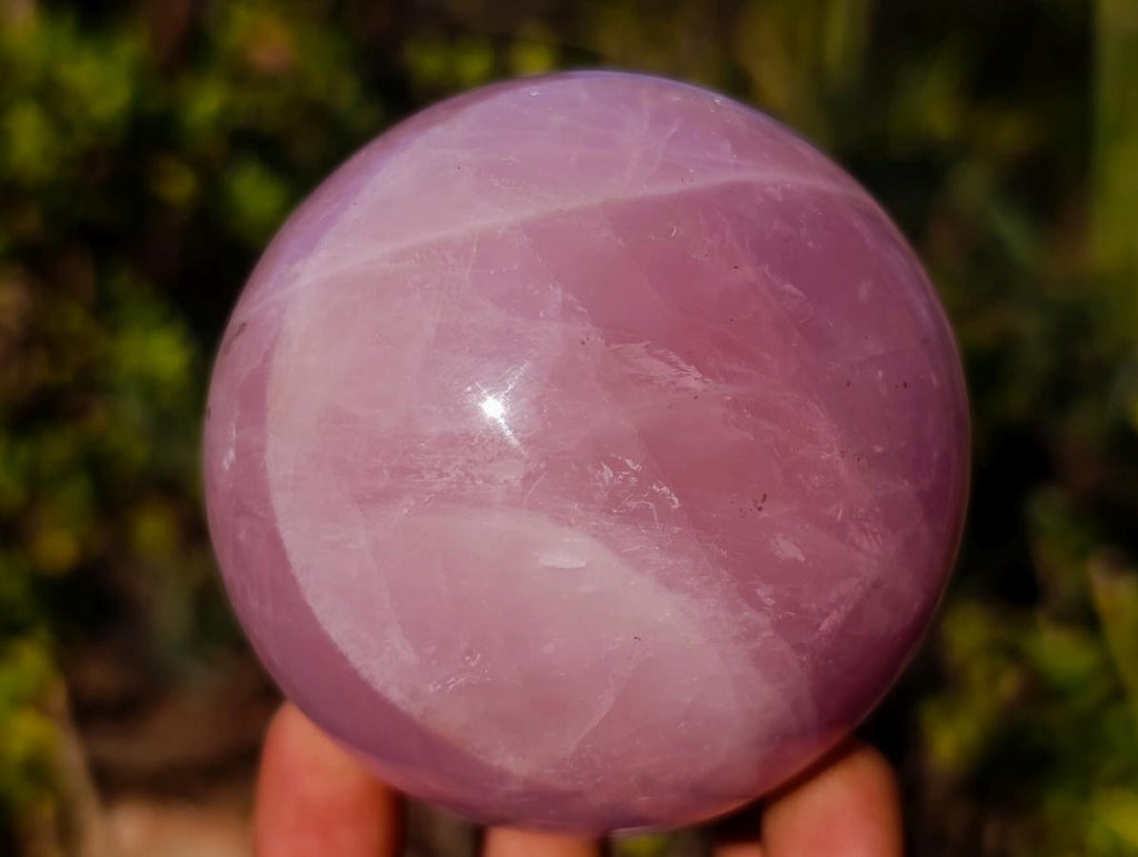 Polished Gemmy Star Rose Quartz Spheres x 3 From Madagascar - Toprock Gemstones and Minerals 
