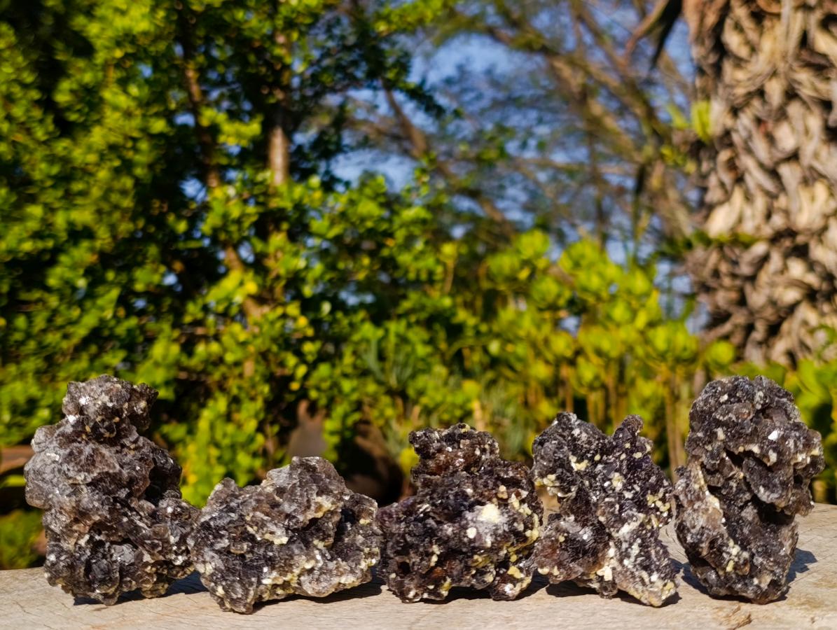 Natural Smokey Fluorite Specimens with Yellow Muscovite Mica x 12 From Erongo, Namibia - Toprock Gemstones and Minerals 