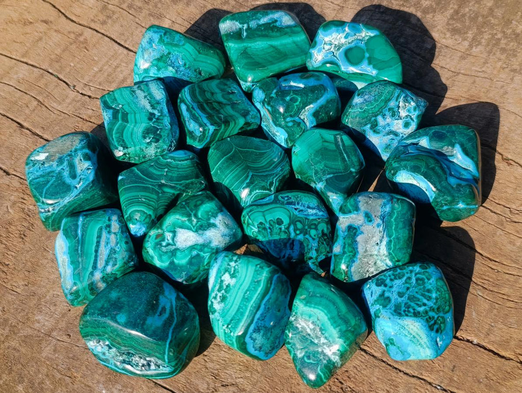 Polished Malacolla Free Forms x 20 From Kulukuluku, Congo - Toprock Gemstones and Minerals 