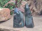 Polished Bloodstone Display Crystals x 2 From Swaziland - Toprock Gemstones and Minerals 