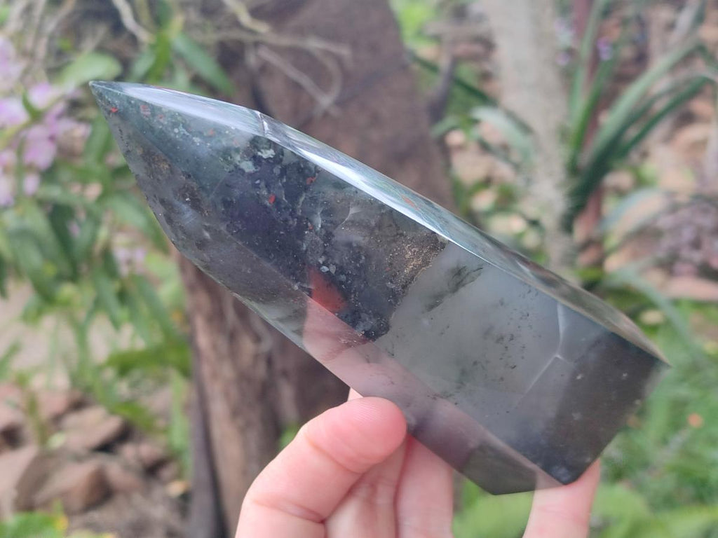 Polished Bloodstone Display Crystals x 2 From Swaziland - Toprock Gemstones and Minerals 