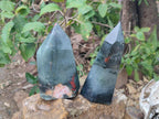 Polished Bloodstone Display Crystals x 2 From Swaziland - Toprock Gemstones and Minerals 