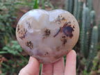 Polished Banded Agate Hearts x 6 From Madagascar - Toprock Gemstones and Minerals 