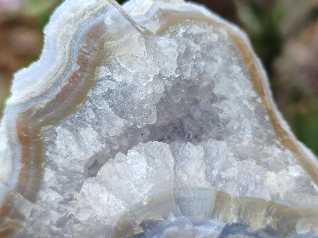 Natural Etched Blue Chalcedony Specimens x 12 From Nsanje, Malawi - Toprock Gemstones and Minerals 