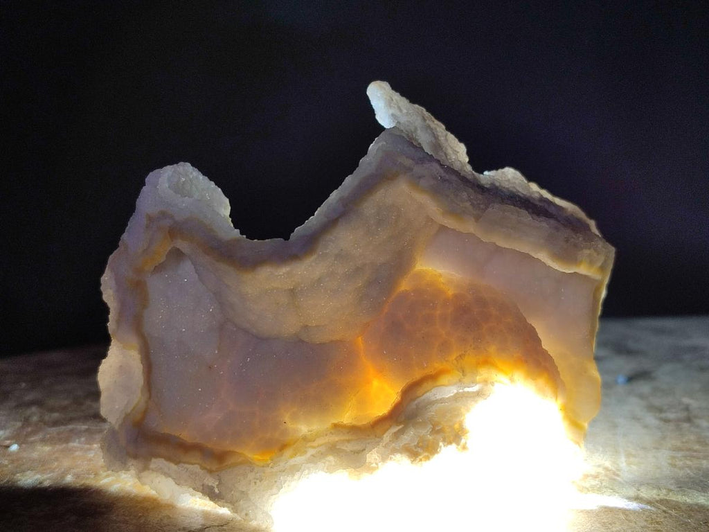 Natural Etched Blue Chalcedony Specimens x 12 From Nsanje, Malawi - Toprock Gemstones and Minerals 