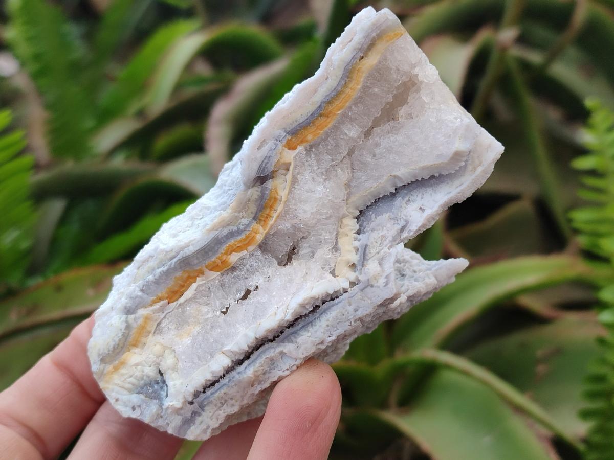 Natural Etched Blue Chalcedony Specimens x 12 From Nsanje, Malawi - Toprock Gemstones and Minerals 