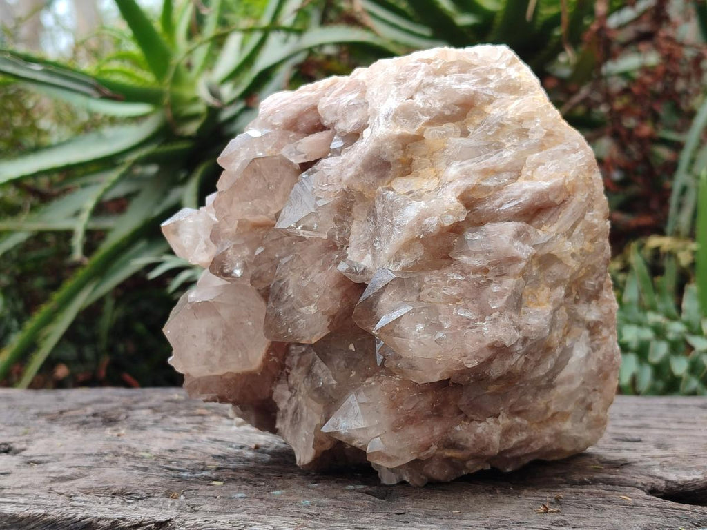 Natural Large Cascading White Phantom Smokey Luena Quartz Cluster x 1 From Luena, Congo - Toprock Gemstones and Minerals 