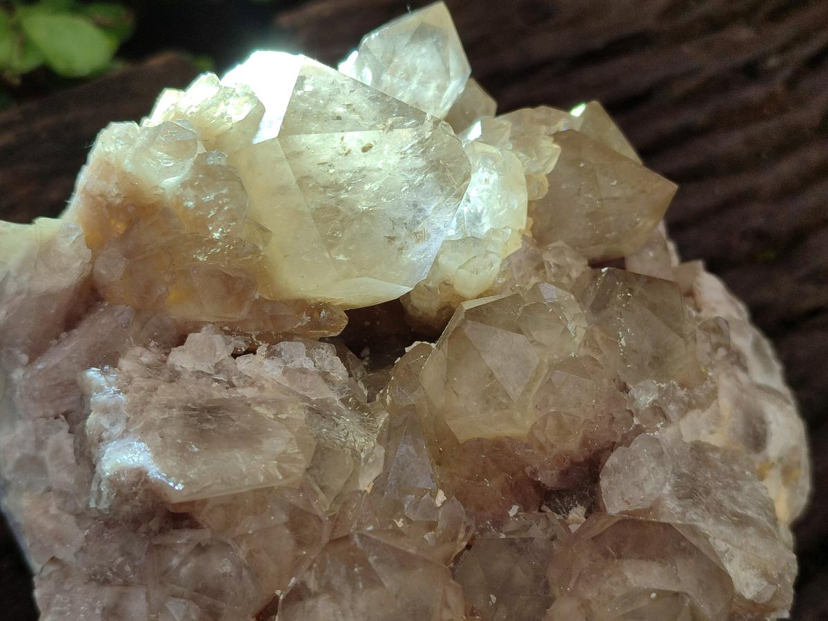 Natural Large Cascading White Phantom Smokey Luena Quartz Cluster x 1 From Luena, Congo - Toprock Gemstones and Minerals 