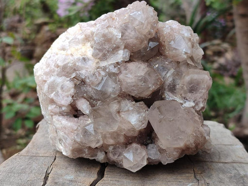 Natural Large Cascading White Phantom Smokey Luena Quartz Cluster x 1 From Luena, Congo - Toprock Gemstones and Minerals 