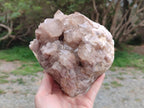 Natural Large Cascading White Phantom Smokey Luena Quartz Cluster x 1 From Luena, Congo - Toprock Gemstones and Minerals 