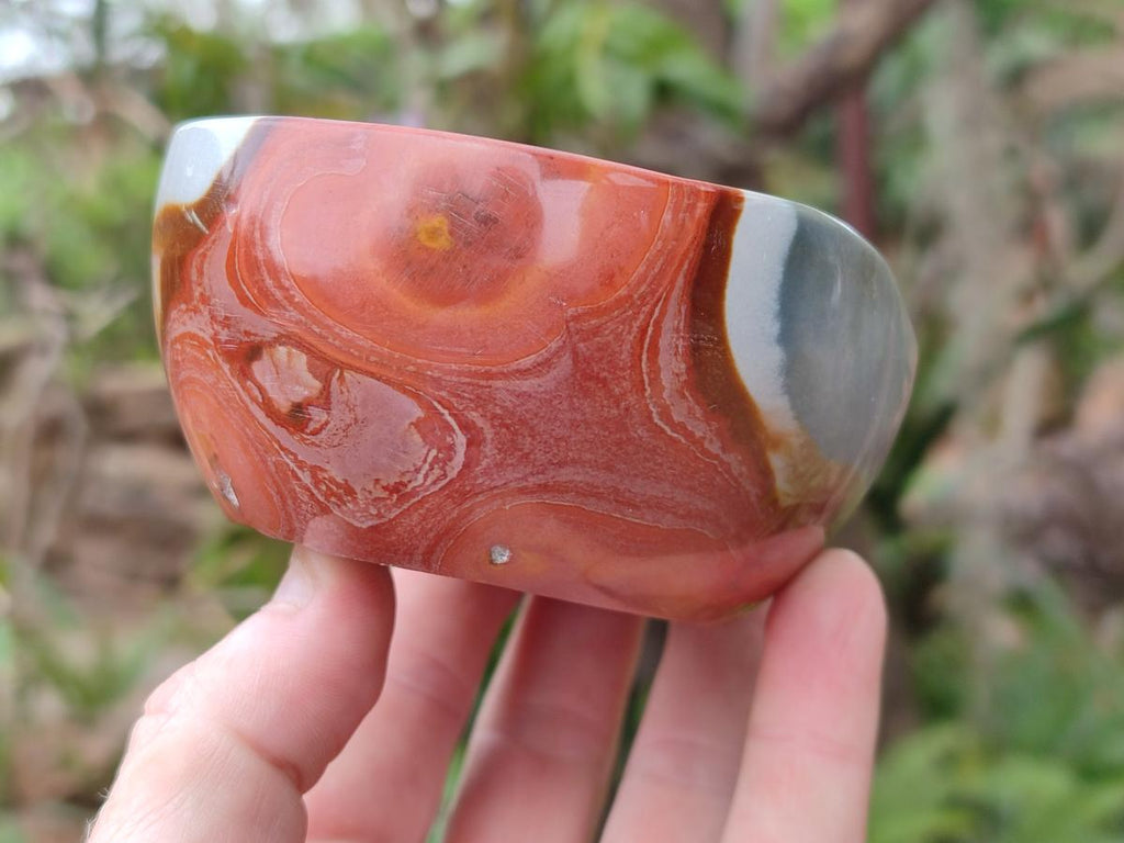 Polished and Natural Mix of Polychrome Jasper Pieces x 4 From Androka, Madagascar - Toprock Gemstones and Minerals 