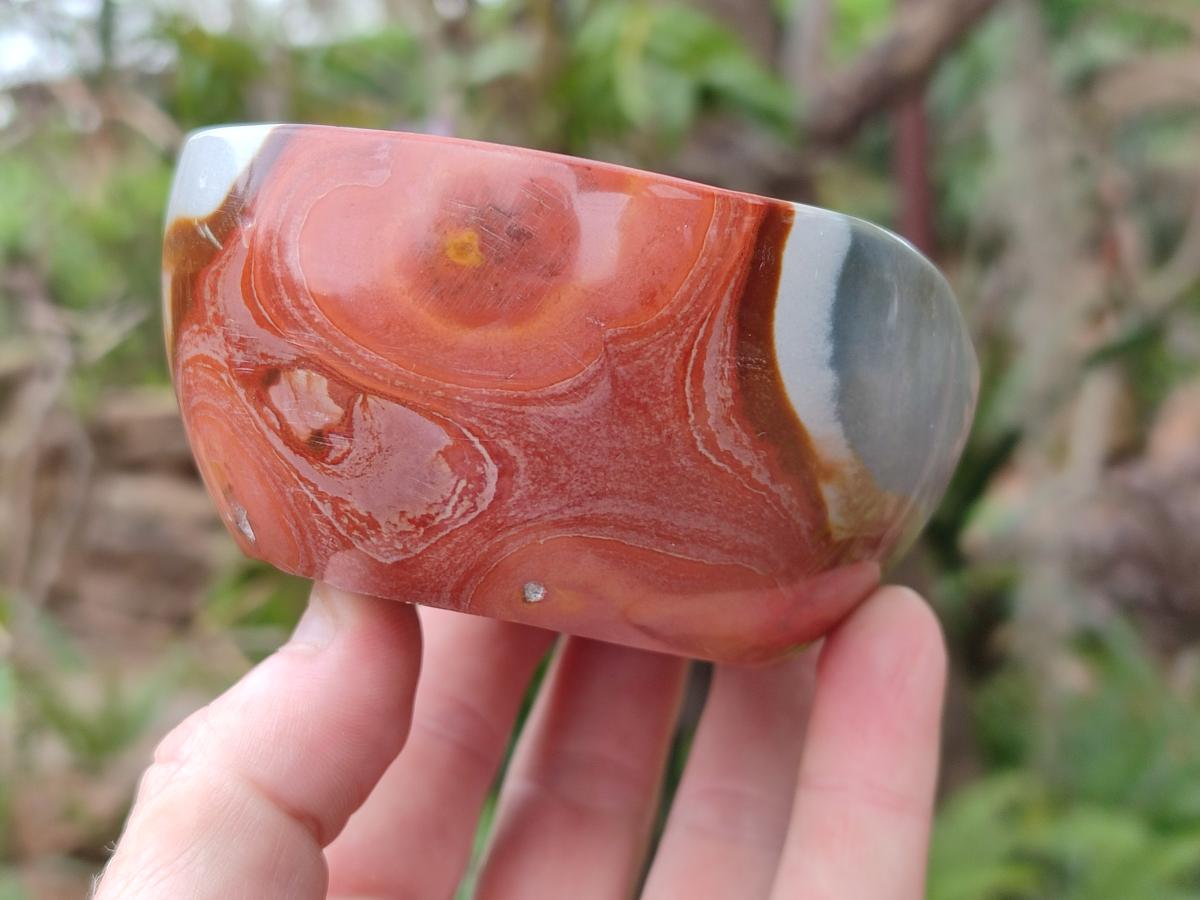Polished and Natural Mix of Polychrome Jasper Pieces x 4 From Androka, Madagascar - Toprock Gemstones and Minerals 