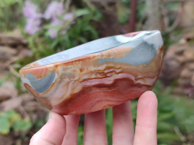 Polished and Natural Mix of Polychrome Jasper Pieces x 4 From Androka, Madagascar - Toprock Gemstones and Minerals 