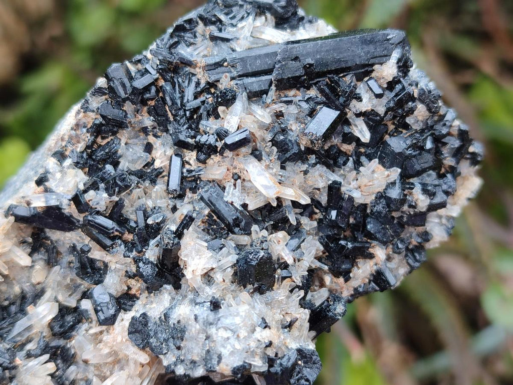 Natural Schorl Black Tourmaline with Associated Minerals x 4 From Erongo, Namibia - Toprock Gemstones and Minerals 