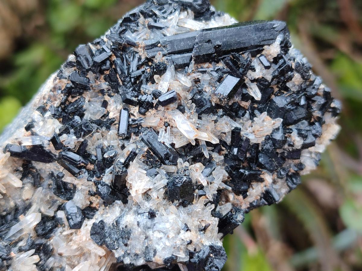 Natural Schorl Black Tourmaline with Associated Minerals x 4 From Erongo, Namibia - Toprock Gemstones and Minerals 