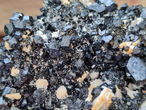 Natural Schorl Black Tourmaline with Associated Minerals x 4 From Erongo, Namibia - Toprock Gemstones and Minerals 
