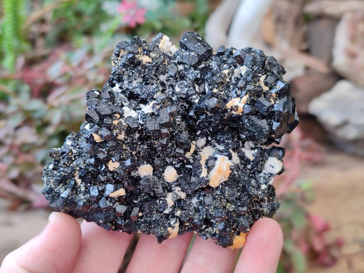 Natural Schorl Black Tourmaline with Associated Minerals x 4 From Erongo, Namibia - Toprock Gemstones and Minerals 