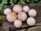 Polished Runestone Feldspar Spheres x 8 From Zimbabwe - Toprock Gemstones and Minerals 