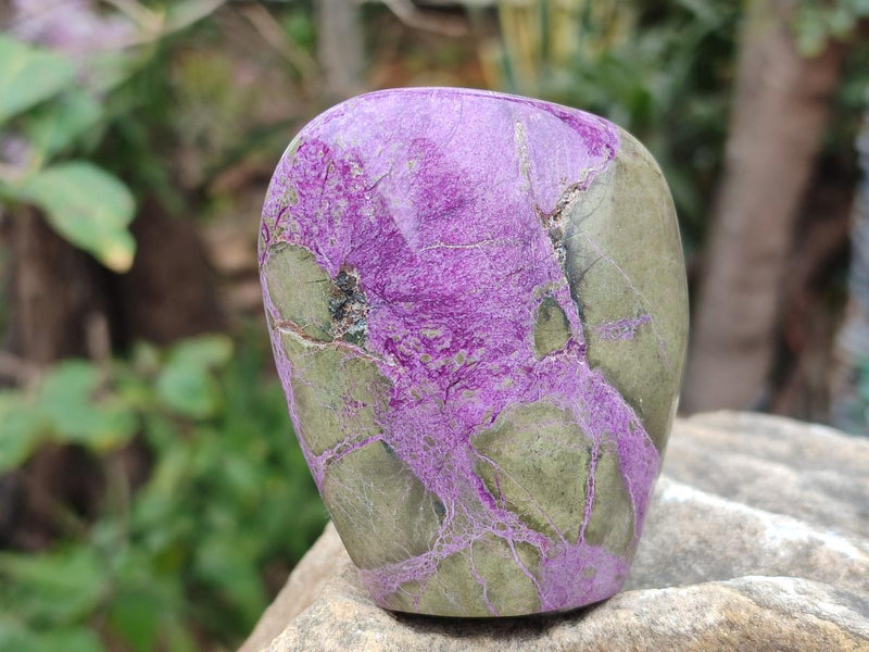 Polished Stichtite Standing Display Pieces x 6 From Barberton, South Africa - Toprock Gemstones and Minerals 