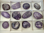 Polished Lepidolite Galets x 12 From Zimbabwe - Toprock Gemstones and Minerals 