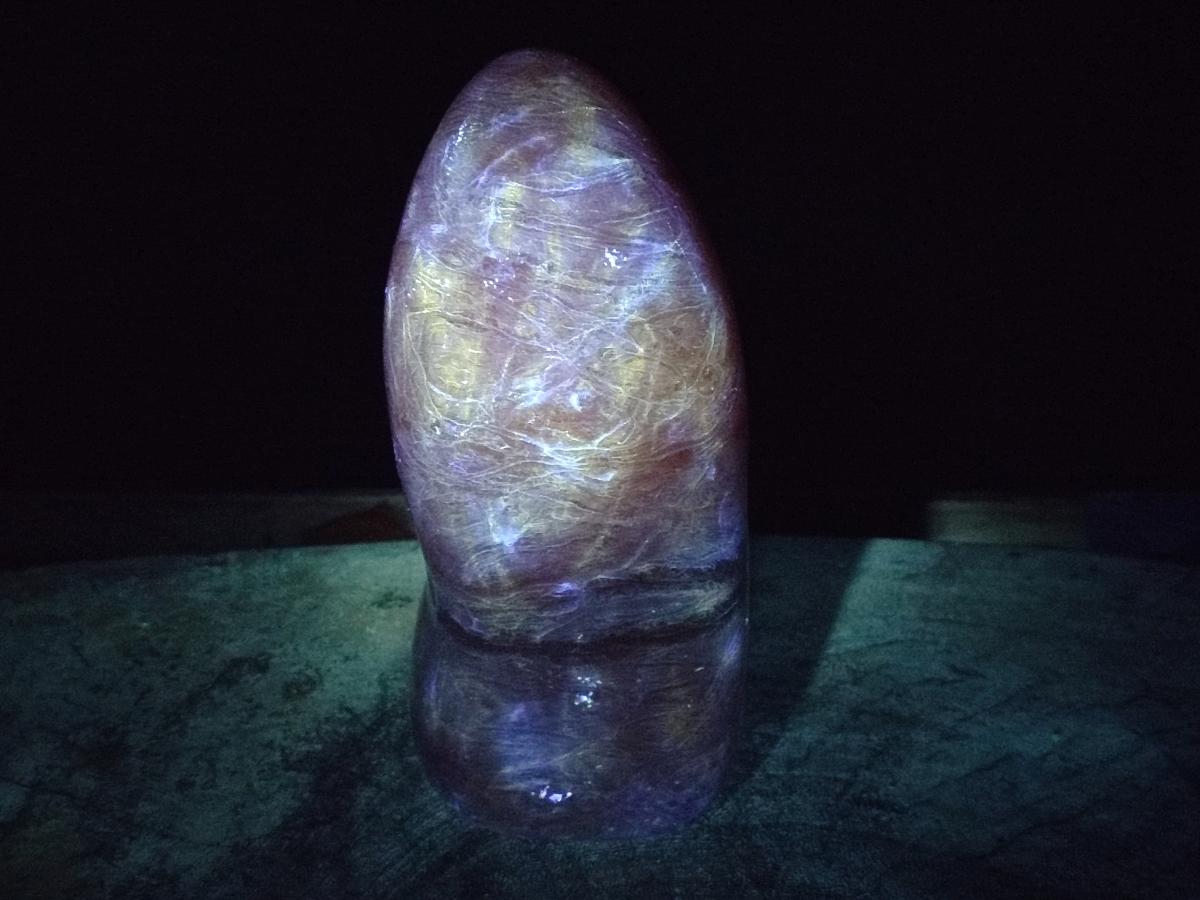 Polished Large Orange Twist Calcite Standing Display Piece x 1 From Maevatanana, Madagascar - Toprock Gemstones and Minerals 