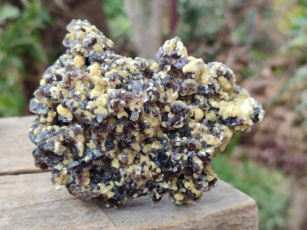 Natural Smokey Fluorite Specimens with Yellow Muscovite Mica x 5 From Erongo, Namibia - Toprock Gemstones and Minerals 