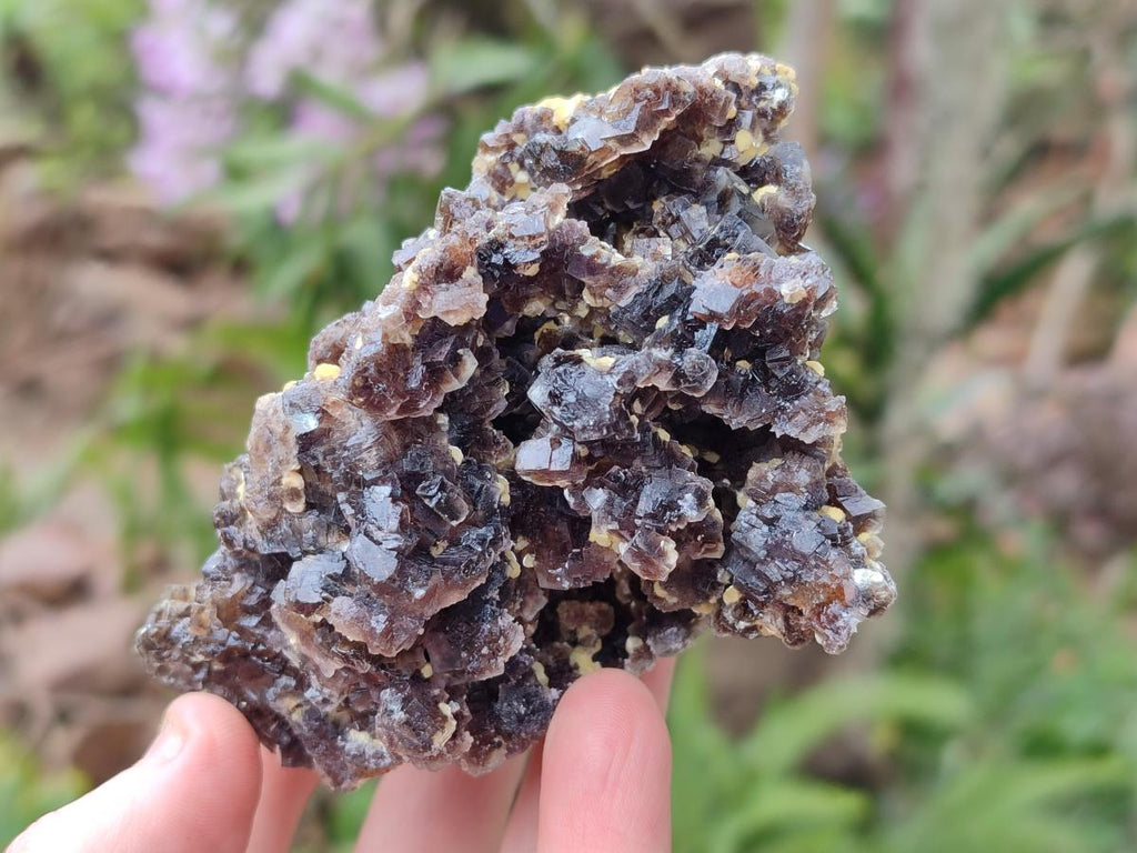 Natural Smokey Fluorite Specimens with Yellow Muscovite Mica x 5 From Erongo, Namibia - Toprock Gemstones and Minerals 