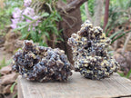 Natural Smokey Fluorite Specimens with Yellow Muscovite Mica x 5 From Erongo, Namibia - Toprock Gemstones and Minerals 