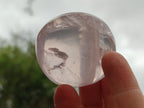 Polished Gemmy Rose Quartz Palm Stones x 12 From Madagascar - Toprock Gemstones and Minerals 