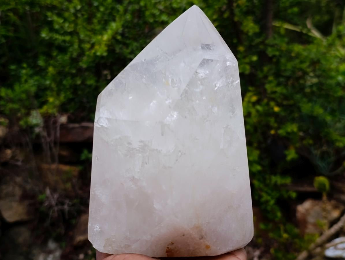 Polished Large Clear Quartz Display Crystal x 1 From Madagascar - Toprock Gemstones and Minerals 