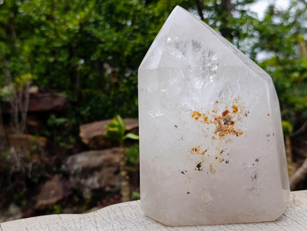 Polished Large Clear Quartz Display Crystal x 1 From Madagascar - Toprock Gemstones and Minerals 