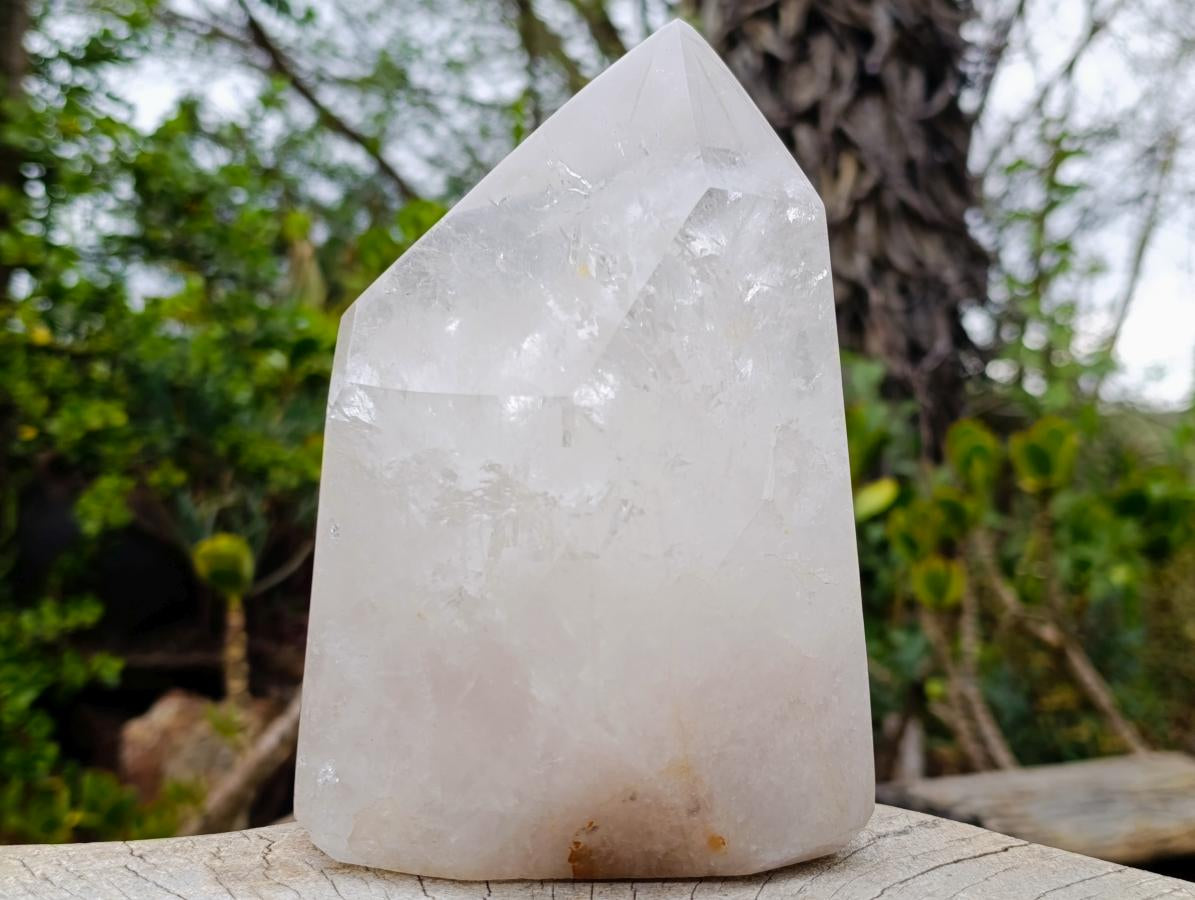Polished Large Clear Quartz Display Crystal x 1 From Madagascar - Toprock Gemstones and Minerals 