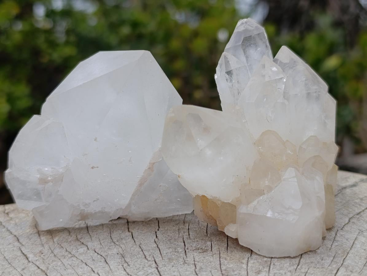 Natural Cascading "Anananas" Candle Quartz Crystals x 12 From Antsirabe, Madagascar - Toprock Gemstones and Minerals 