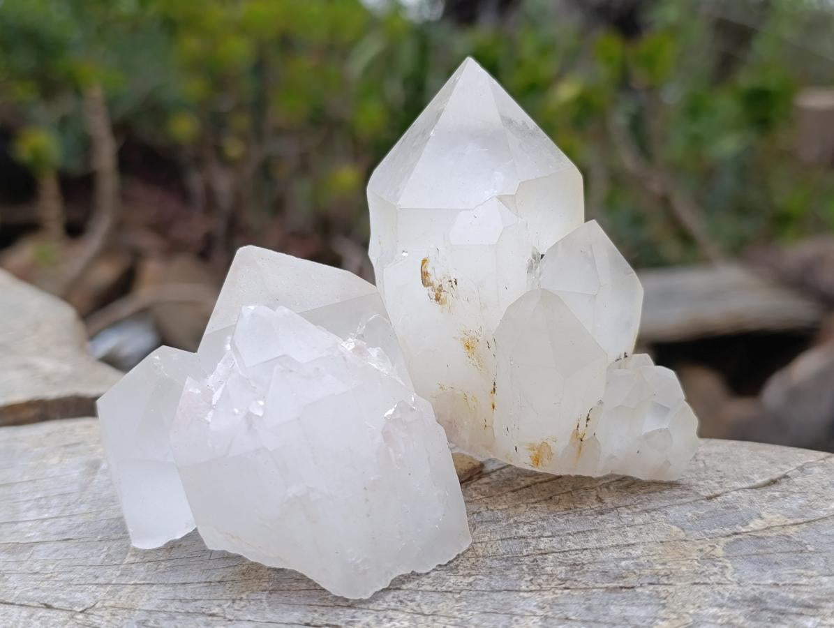 Natural Cascading "Anananas" Candle Quartz Crystals x 12 From Antsirabe, Madagascar - Toprock Gemstones and Minerals 