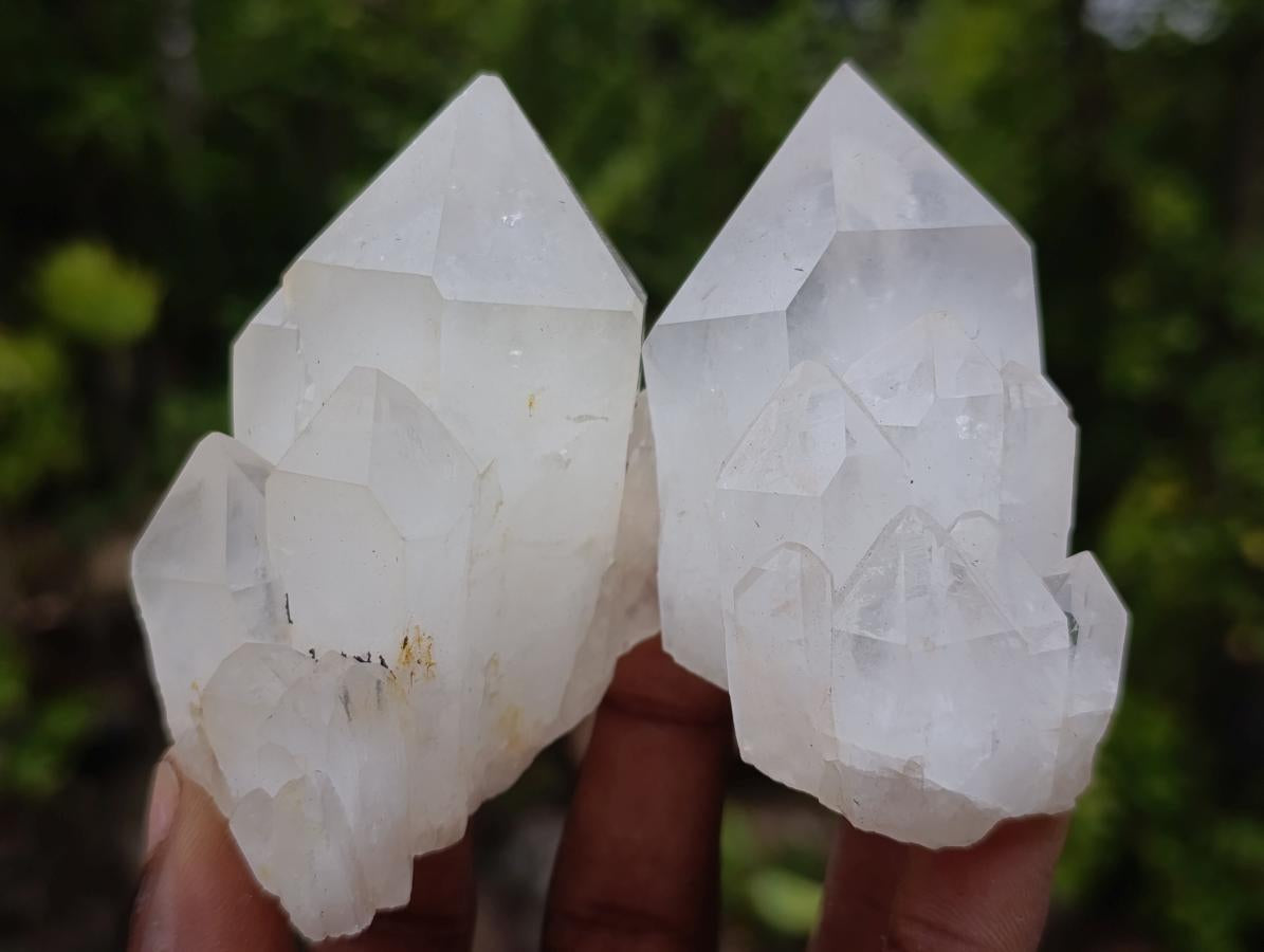 Natural Cascading "Anananas" Candle Quartz Crystals x 12 From Antsirabe, Madagascar - Toprock Gemstones and Minerals 