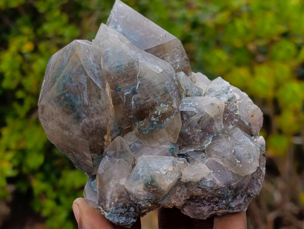 Natural Smokey Quartz Clusters with Foitite x 6 From Erongo, Namibia - Toprock Gemstones and Minerals 