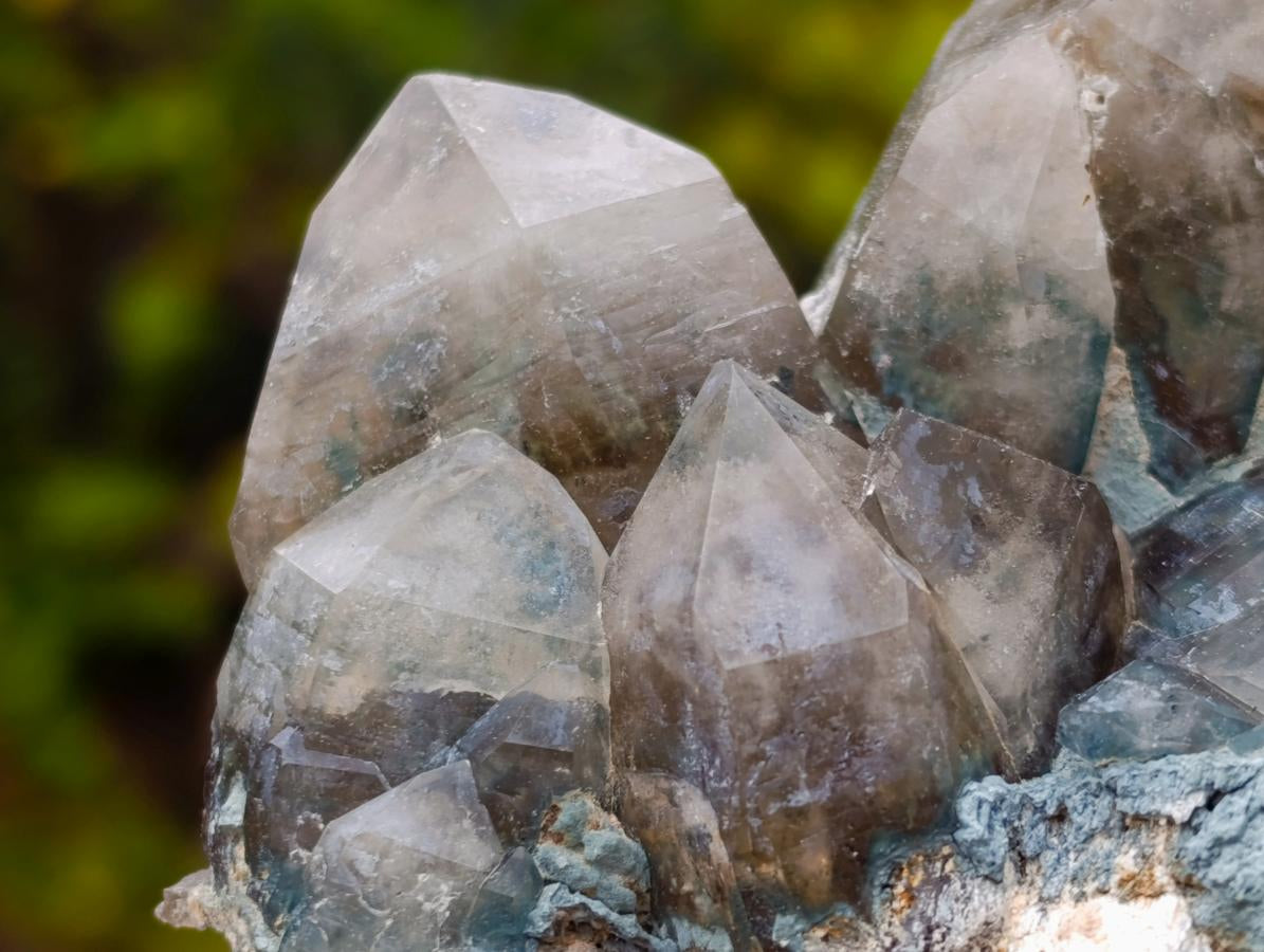 Natural Smokey Quartz Clusters with Foitite x 6 From Erongo, Namibia - Toprock Gemstones and Minerals 