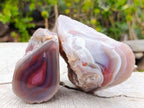 Polished Large One Side Red Shashe River Agate Nodules x 6 From Shashe River, Zimbabwe - Toprock Gemstones and Minerals 
