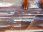 Polished Large One Side Red Shashe River Agate Nodules x 6 From Shashe River, Zimbabwe - Toprock Gemstones and Minerals 