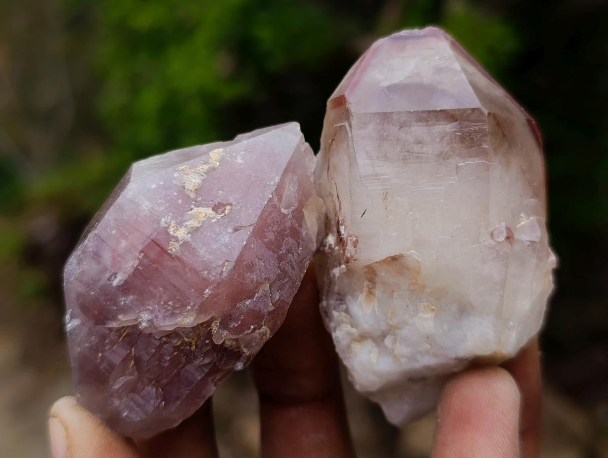 Natural Red Hematoid Quartz Crystals and Clusters x 24 From Karoi, Zimbabwe - Toprock Gemstones and Minerals 