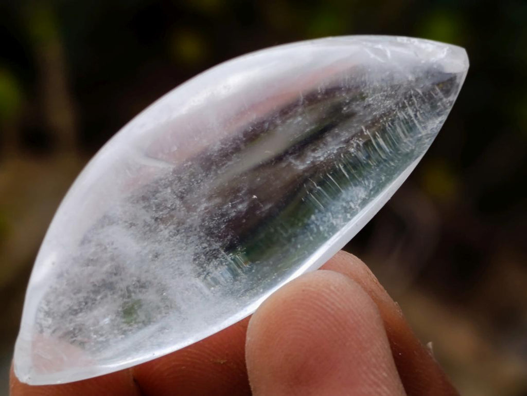 Polished Rock Crystal Quartz "Angel Tears" Jewellery Size Free Forms x 35 From Madagascar - Toprock Gemstones and Minerals 