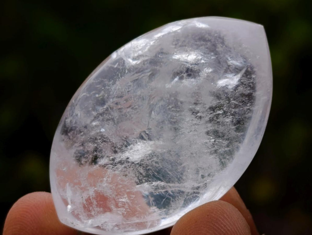 Polished Rock Crystal Quartz "Angel Tears" Jewellery Size Free Forms x 35 From Madagascar - Toprock Gemstones and Minerals 