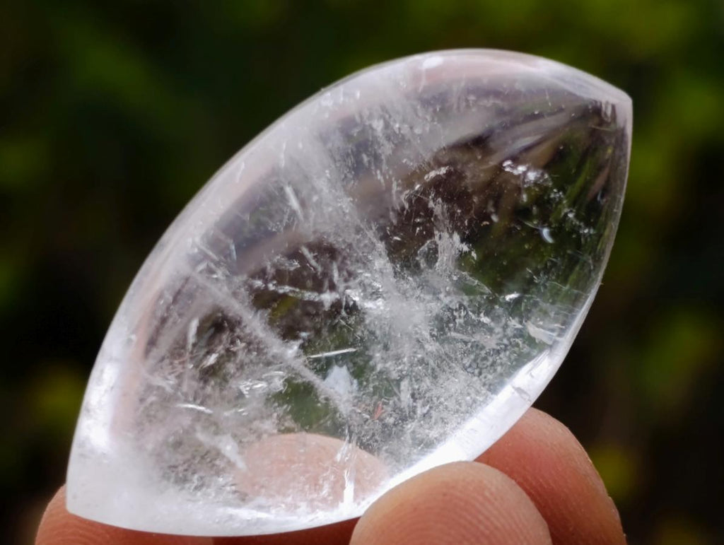 Polished Rock Crystal Quartz "Angel Tears" Jewellery Size Free Forms x 35 From Madagascar - Toprock Gemstones and Minerals 