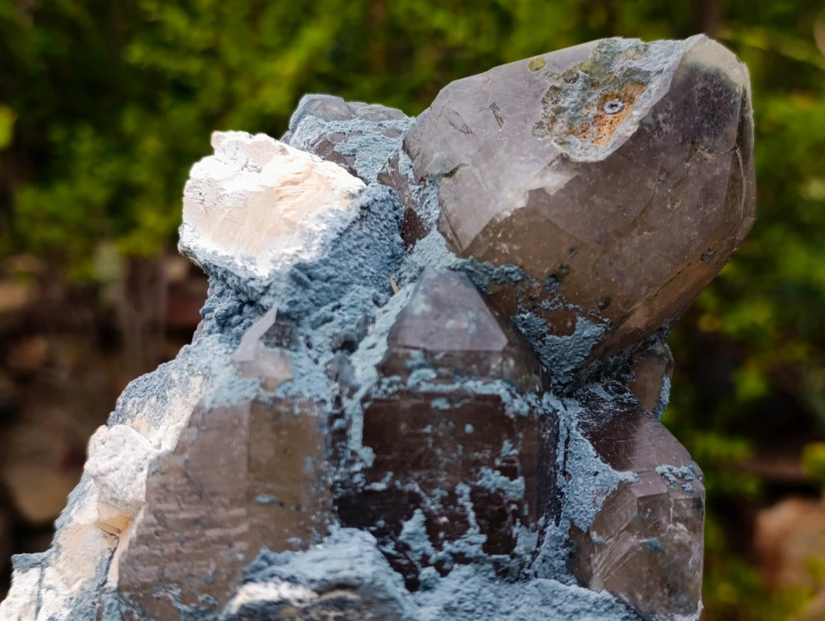 Natural Large Smokey Quartz Clusters with Associated Minerals x 1 From Erongo, Namibia - Toprock Gemstones and Minerals 