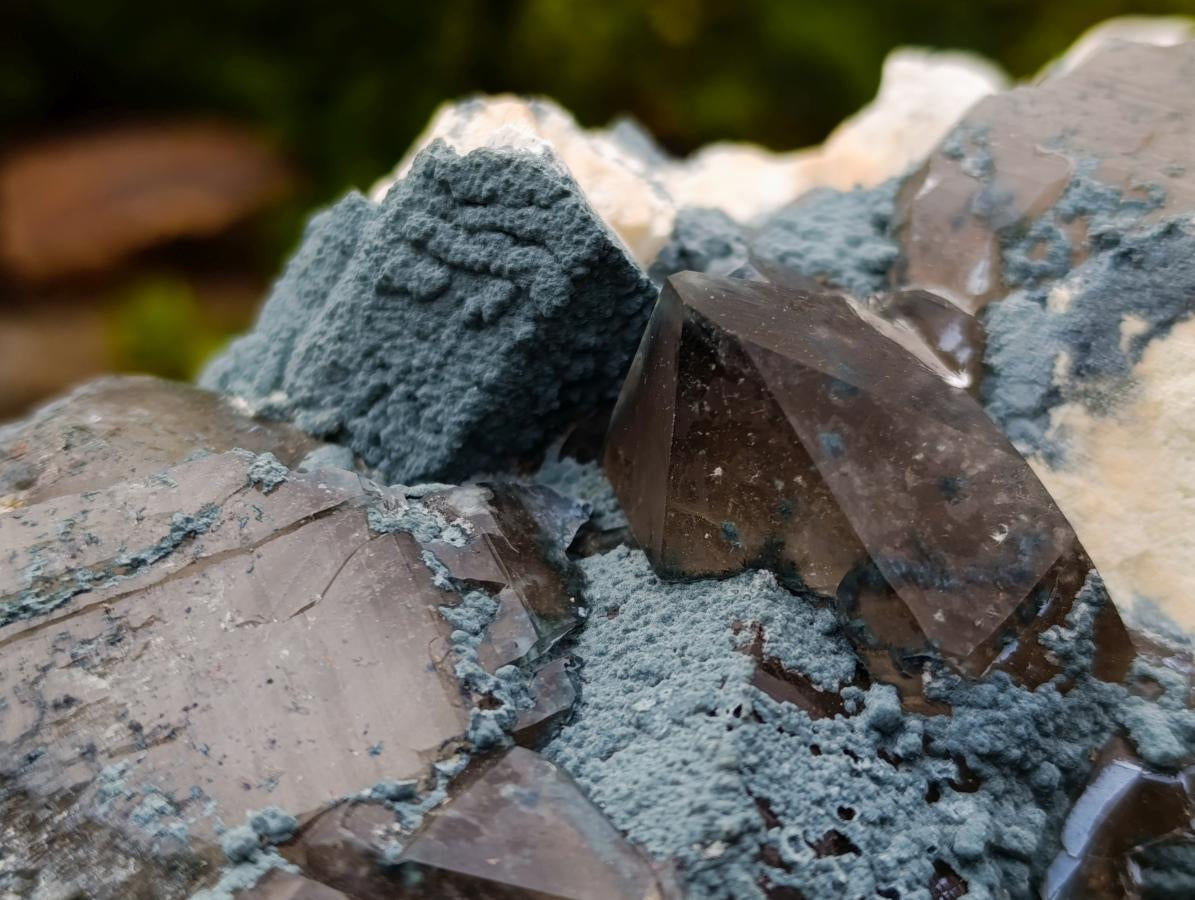 Natural Large Smokey Quartz Clusters with Associated Minerals x 1 From Erongo, Namibia - Toprock Gemstones and Minerals 