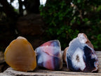 Polished One Side Red Shashe River Agate Nodules x 16 From Shashe River, Zimbabwe - Toprock Gemstones and Minerals 