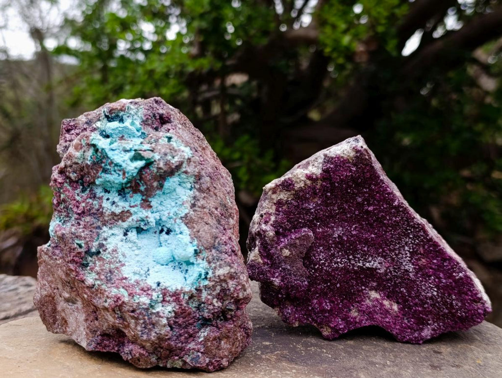 Natural Mix of Mineral Specimens x 2 From Congo - Toprock Gemstones and Minerals 
