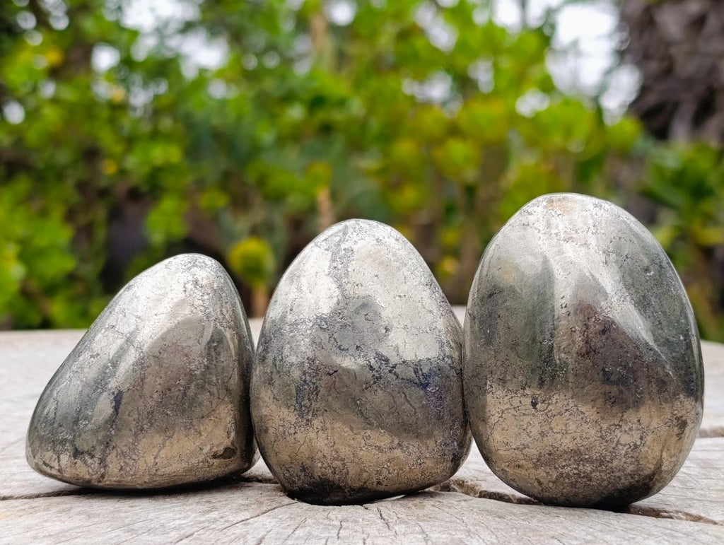 Polished Basalt Pharaoh Stone Free Forms x 12 From Iron Duke Mine, Zimbabwe - Toprock Gemstones and Minerals 